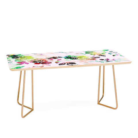 CayenaBlanca Romantic Flowers Coffee Table