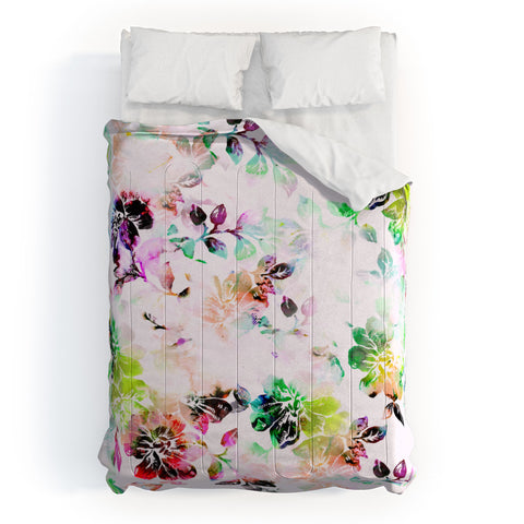 CayenaBlanca Romantic Flowers Comforter