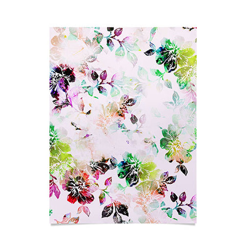 CayenaBlanca Romantic Flowers Poster