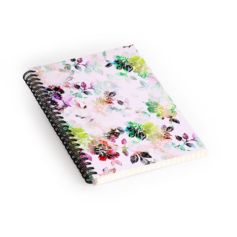 CayenaBlanca Romantic Flowers Spiral Notebook