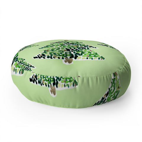 CayenaBlanca Smells Like Christmas Floor Pillow Round