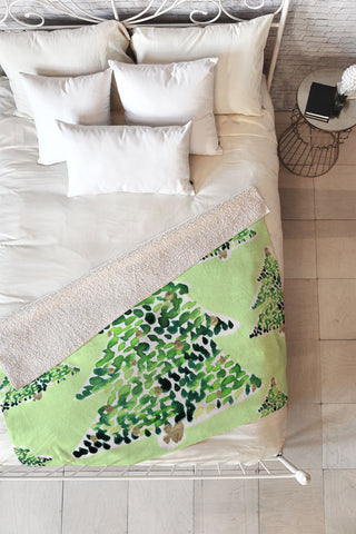 CayenaBlanca Smells Like Christmas Fleece Throw Blanket