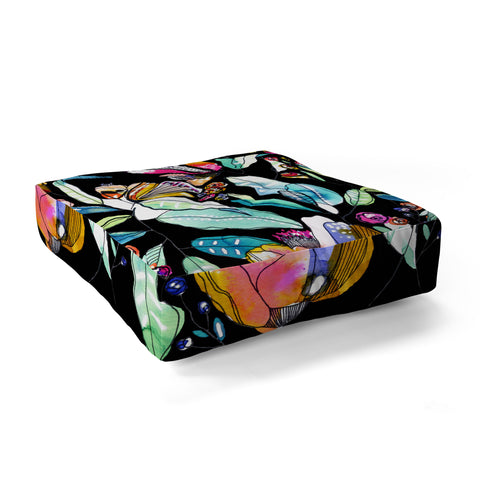 CayenaBlanca Spring WildFlowers Floor Pillow Square