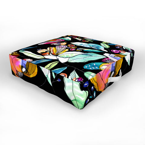 CayenaBlanca Spring WildFlowers Outdoor Floor Cushion