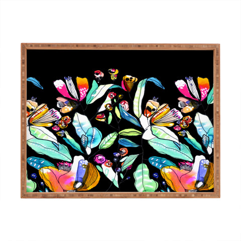 CayenaBlanca Spring WildFlowers Rectangular Tray
