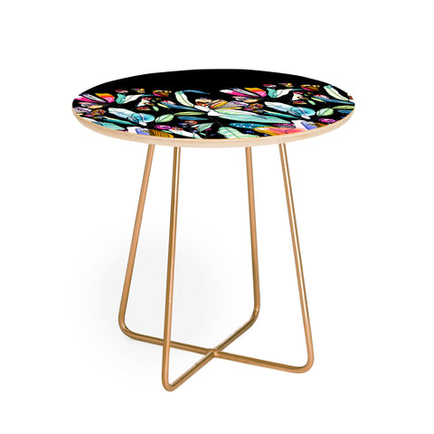 CayenaBlanca Spring WildFlowers Round Side Table
