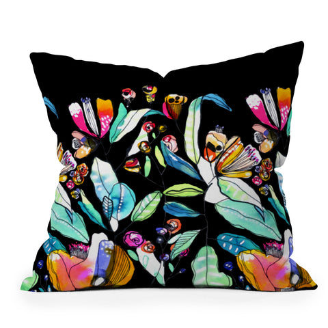 CayenaBlanca Spring WildFlowers Throw Pillow