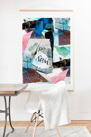 CayenaBlanca Street Collage Art Print And Hanger