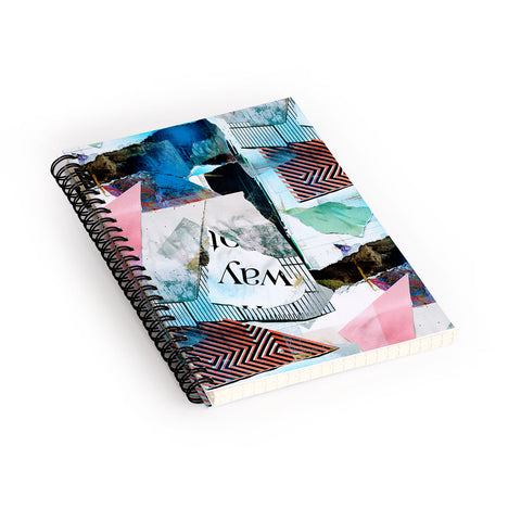 CayenaBlanca Street Collage Spiral Notebook