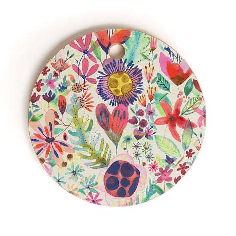 CayenaBlanca Summer Nights Cutting Board Round