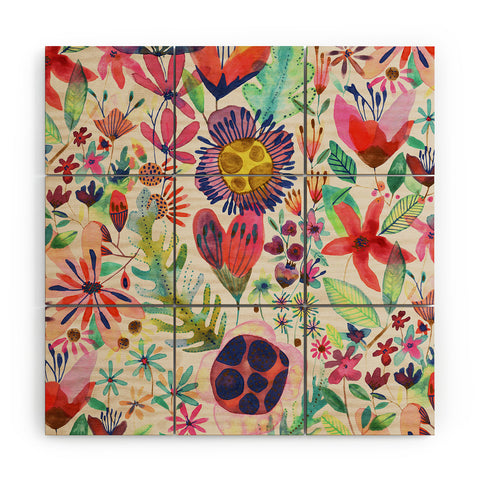 CayenaBlanca Summer Nights Wood Wall Mural