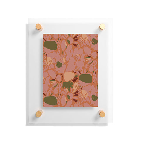 CayenaBlanca Sunrise shapes Floating Acrylic Print