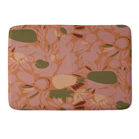 CayenaBlanca Sunrise shapes Memory Foam Bath Mat