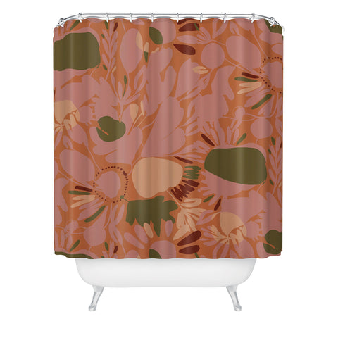 CayenaBlanca Sunrise shapes Shower Curtain