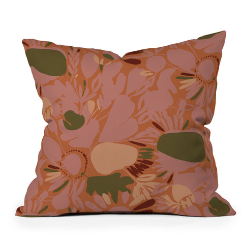 CayenaBlanca Sunrise shapes Throw Pillow