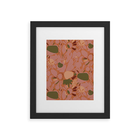 CayenaBlanca Sunrise shapes Framed Art Print