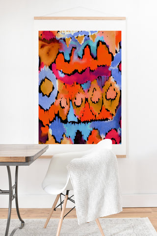 CayenaBlanca Sunset Ikat Art Print And Hanger