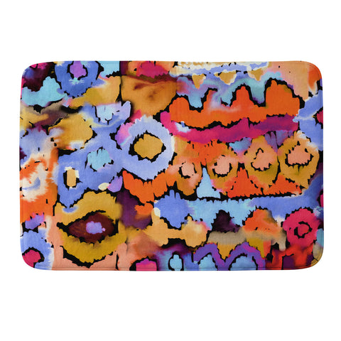 CayenaBlanca Sunset Ikat Memory Foam Bath Mat
