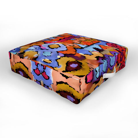 CayenaBlanca Sunset Ikat Outdoor Floor Cushion