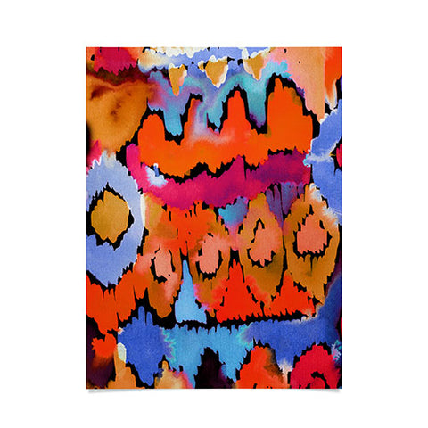 CayenaBlanca Sunset Ikat Poster