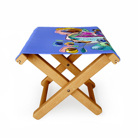 CayenaBlanca Surreal Garden Folding Stool