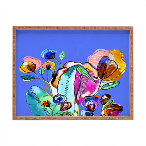 CayenaBlanca Surreal Garden Rectangular Tray