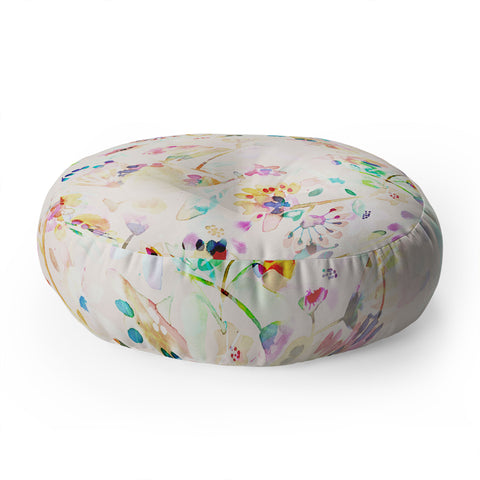 CayenaBlanca Transparencies Floor Pillow Round