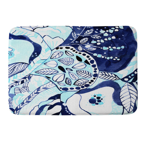 CayenaBlanca Tribal Texture Memory Foam Bath Mat