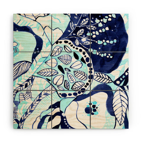 CayenaBlanca Tribal Texture Wood Wall Mural