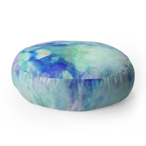 CayenaBlanca Water Clouds Floor Pillow Round