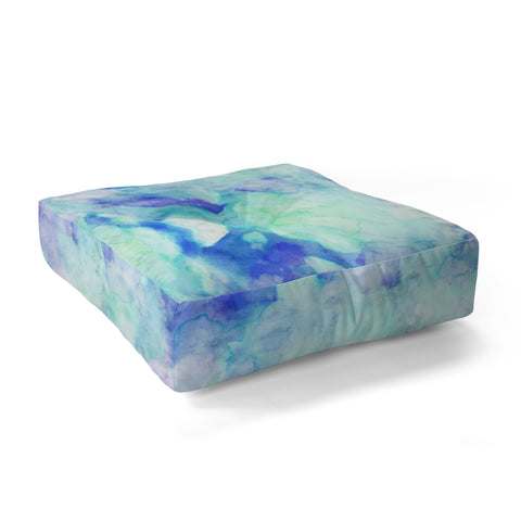 CayenaBlanca Water Clouds Floor Pillow Square