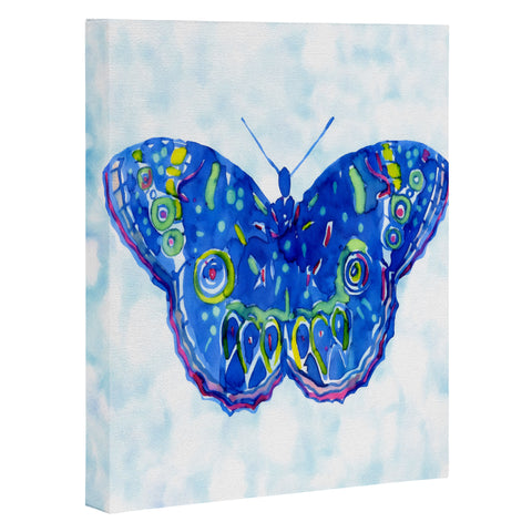 CayenaBlanca Watercolour Butterfly Art Canvas