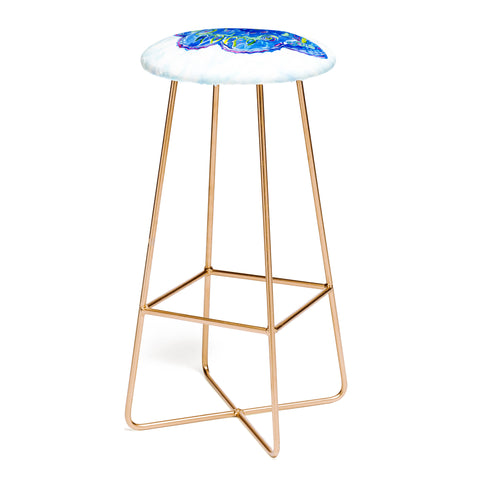 CayenaBlanca Watercolour Butterfly Bar Stool