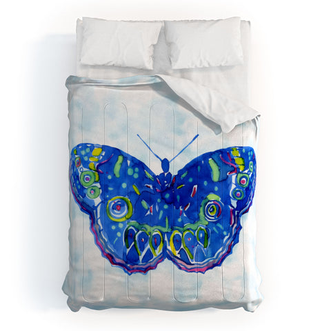 CayenaBlanca Watercolour Butterfly Comforter