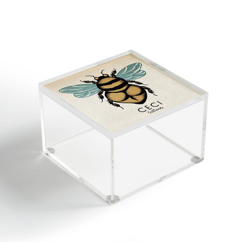 CeciTattoos Bumblebutt bee Acrylic Box