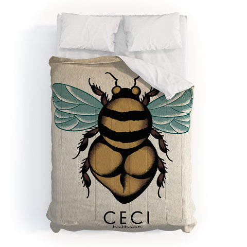 CeciTattoos Bumblebutt bee Comforter