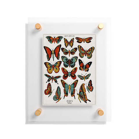 CeciTattoos BUTTerflies I Floating Acrylic Print