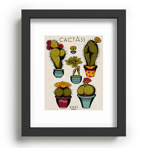 CeciTattoos Cactass Recessed Framing Rectangle