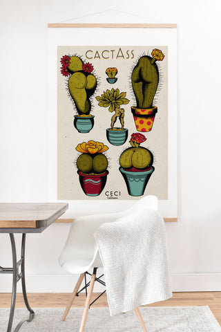 CeciTattoos Cactass Art Print And Hanger