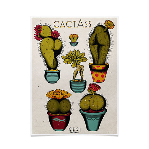 CeciTattoos Cactass Poster