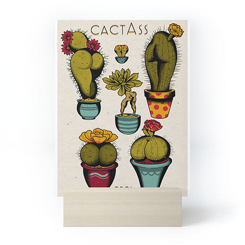 CeciTattoos Cactass Mini Art Print
