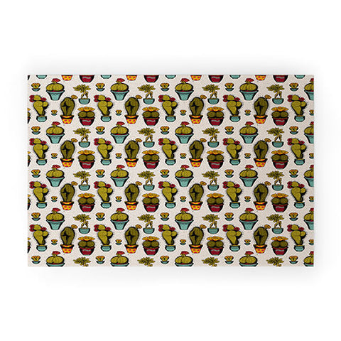 CeciTattoos Cactass Welcome Mat