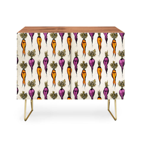 CeciTattoos Sexy carrots botanical chart Credenza