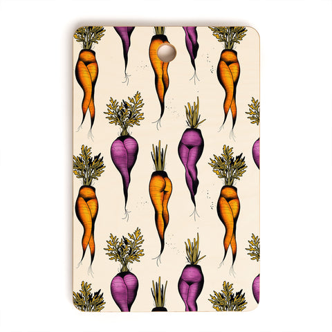 CeciTattoos Sexy carrots botanical chart Cutting Board Rectangle
