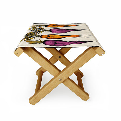 CeciTattoos Sexy carrots botanical chart Folding Stool
