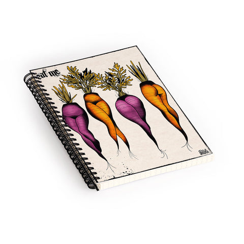 CeciTattoos Sexy carrots botanical chart Spiral Notebook