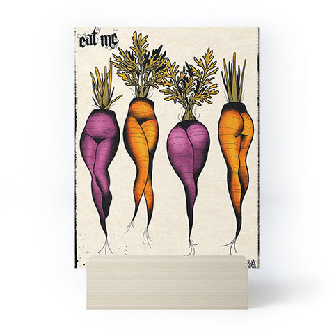 CeciTattoos Sexy carrots botanical chart Mini Art Print