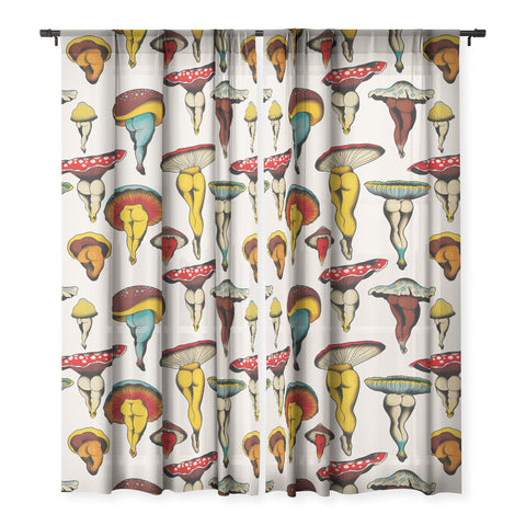 CeciTattoos Sexy mushrooms Sheer Non Repeat