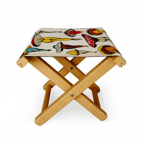 CeciTattoos Sexy mushrooms Folding Stool
