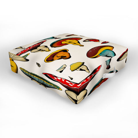 CeciTattoos Sexy mushrooms Outdoor Floor Cushion